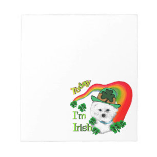 Bloc De Notas Bichon Frise St Patricks