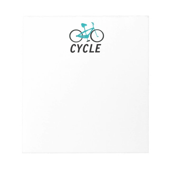 Bloc De Notas Bicicleta Aqua - Ciclo (Frente)