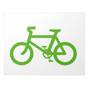 Bloc De Notas Bicicleta ecológica verde