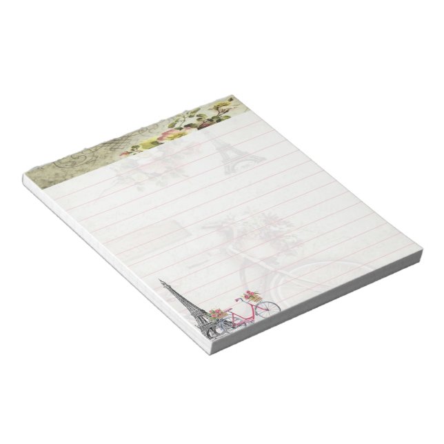 Bloc De Notas Bicicleta en París (Lado Derecho)