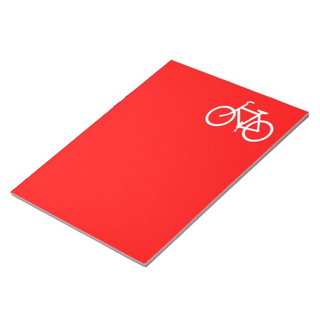 Bloc De Notas Bicicleta roja y blanca (Lado Derecho)