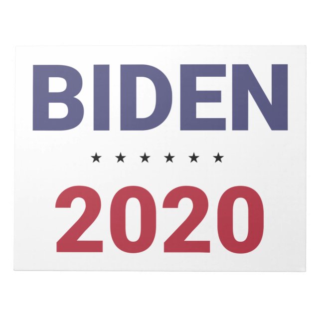 Bloc De Notas Biden 2020 (Elecciones EEUU) (Frente)