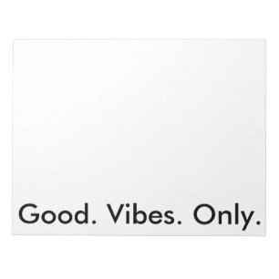 Bloc De Notas Bien. Vibes. Solo. (colores y texto de Personaliza