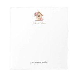 Bloc De Notas Bienvenida a Realtor de Casa Personalizado