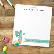 Bienvenido De Vuelta Al Colegio Potted Cactus Pers