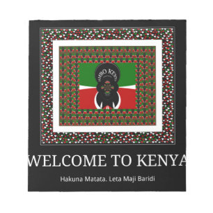 Bloc De Notas Bienvenidos a Kenia Hakuna Matata