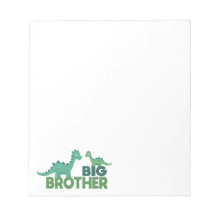 Bloc De Notas Big brother dinosaur cartoon animal sibling