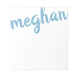 Bloc De Notas Big Name Light Blue Personalizado