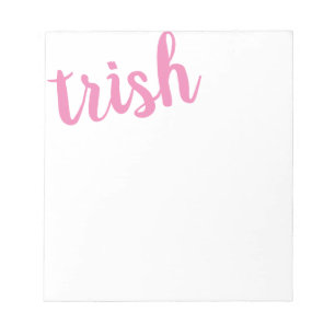 Bloc De Notas Big Name Pink Personalizado