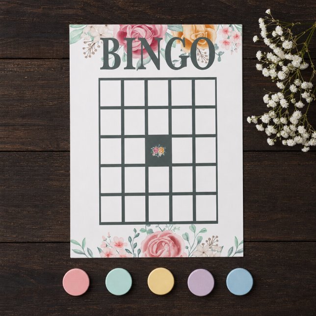 Bloc De Notas Bingo de Ducha de Bebé Rosa Dorada (Subido por el creador)