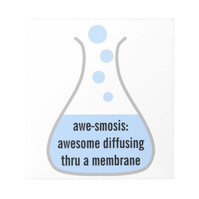 Bloc De Notas Biología y química: Enseñar ciencia es asombroso (Frente)