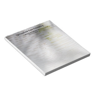 Bloc De Notas Birch Bark Rustic Nature Personalizado