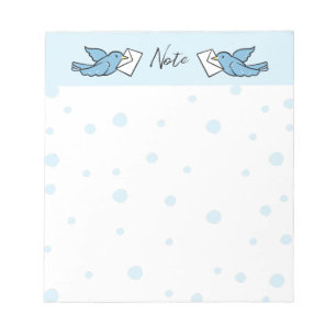 Bloc De Notas Bird Notepad Azul