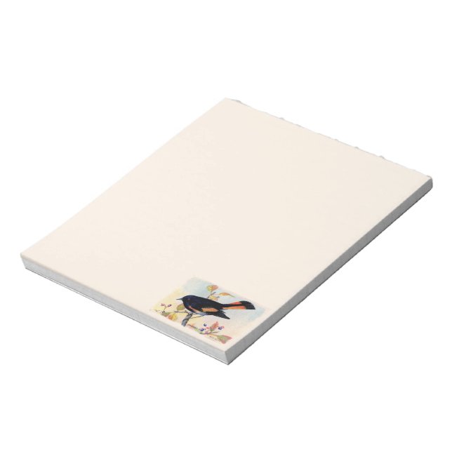 Bloc De Notas Bird Notepad Redstart (Lado Izquierdo)