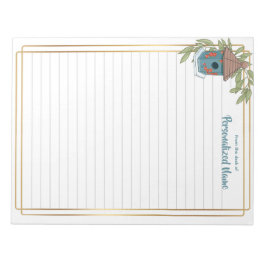 Bloc De Notas Birdhouse Bliss Lined Notepad
