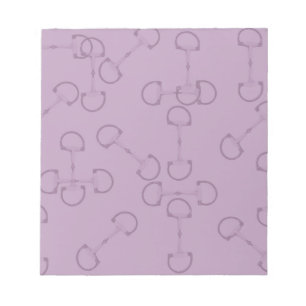 Bloc De Notas Bits de caballo morado ecuestre