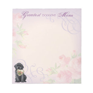 Bloc De Notas Black Lab Heart Mom