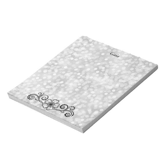 Bloc De Notas Black Pearl Stationery (Lado Izquierdo)