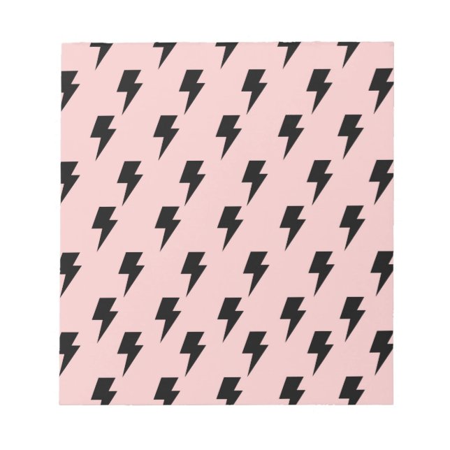 Bloc De Notas Black Pink Lightning Y2K Indie Bold Notes (Frente)