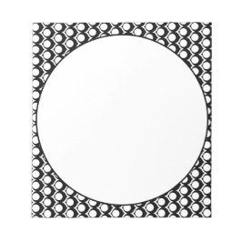 Bloc De Notas Black White Modern Geometric Art Deco