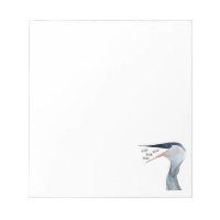 Blah Blah Heron notepad