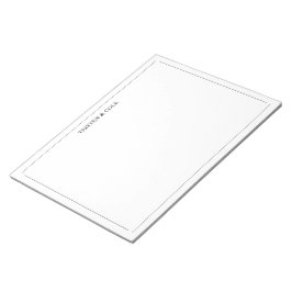 Bloc De Notas Blanco negro elegante moderno