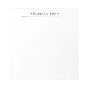 Bloc De Notas Blanco Profesional Creativo Estilo Sencillo