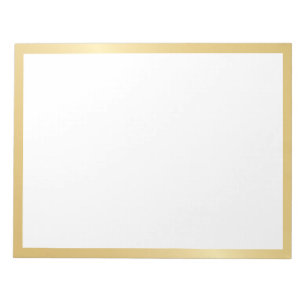 Bloc De Notas Blank Elegant Gold