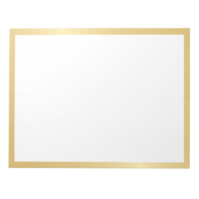 Bloc De Notas Blank Elegant Gold (Frente)