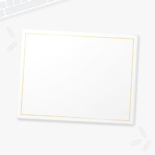 Bloc De Notas Blank Elegant Gold