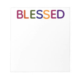 Bloc De Notas Blessed Multicolored 5.5 x 6