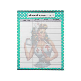 Bloc De Notas Blessse Enfermera Pinup_ Intervention Assessment