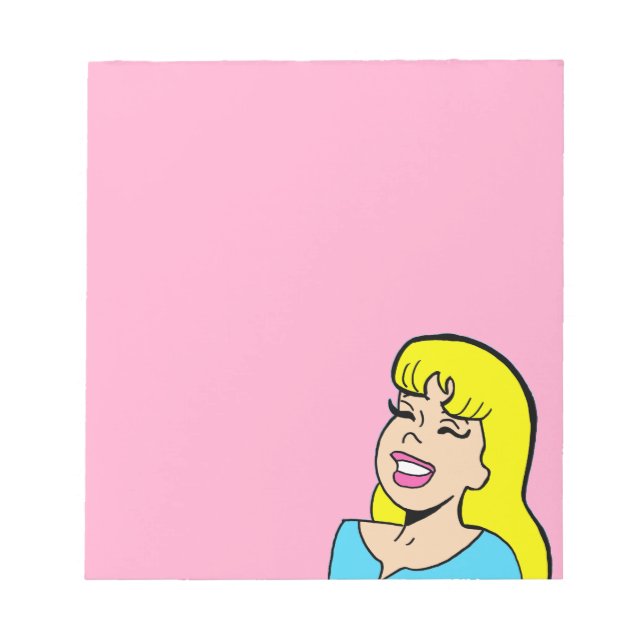Bloc De Notas Blonde Bombshell Comic Strip Notepad (Frente)