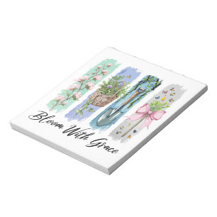 Bloc De Notas Bloom con arte floral Grace Garden