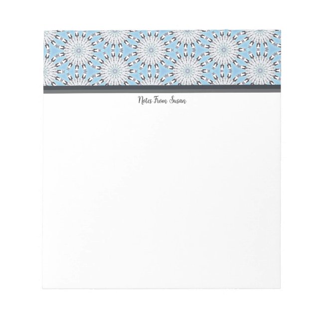 Bloc De Notas Bloom de invierno indígena (Frente)