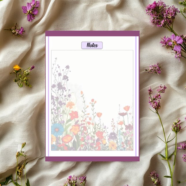 Bloc De Notas Blooming Purple Garden_ Notes 2 (Subido por el creador)