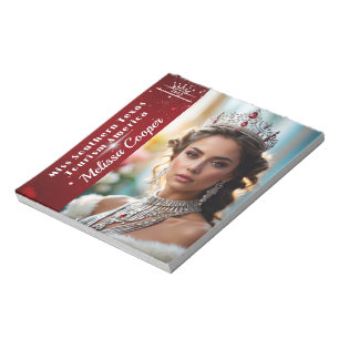 Bloc De Notas Bloque de autógrafos Royal Ruby Shimmer Pageant