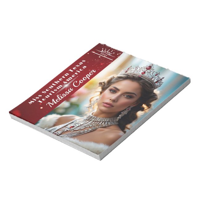 Bloc De Notas Bloque de autógrafos Royal Ruby Shimmer Pageant (Lado Izquierdo)