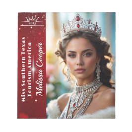 Bloc De Notas Bloque de autógrafos Royal Ruby Shimmer Pageant