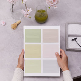 Bloc De Notas Bloque de color de color de tierra colorida