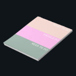 Bloc De Notas Bloque de color de sabio rosado de color de rosa t<br><div class="desc">Una lista colorida y divertida de hacer con secciones para querer hacer,  debería hacer y necesita hacer.</div>