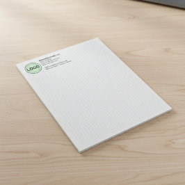 Bloc De Notas Bloque de gráficos de ingeniería con logotipo de l