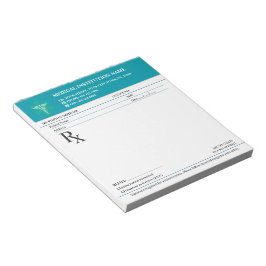 Bloc De Notas Bloque de prescripción médica RX – Azul médico