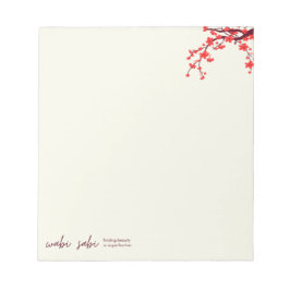 Bloc De Notas Blossom de cerezo Notepad - Sakura, Wabi sabi Note