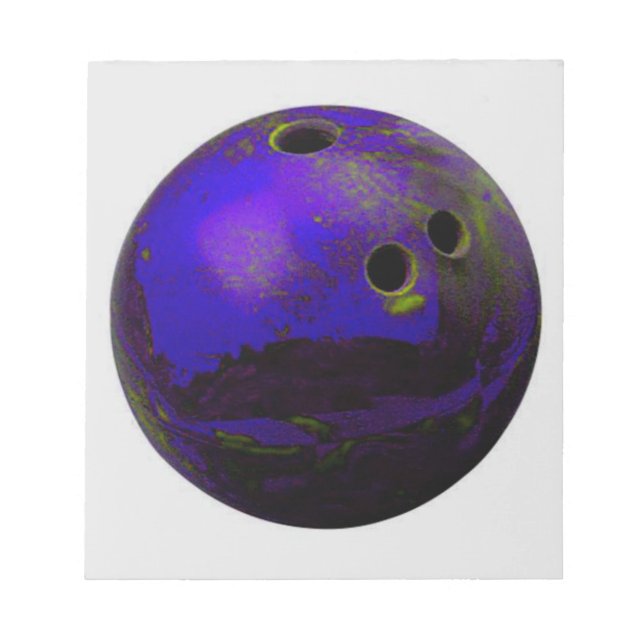 Bloc De Notas Blue Bowling Ball Personalizar It (Frente)