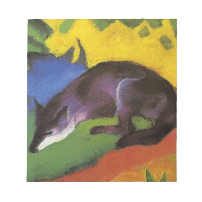 Bloc De Notas Blue Fox (de Franz Marc) (Frente)