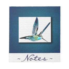 Bloc De Notas Blue Hummingbird Elegant