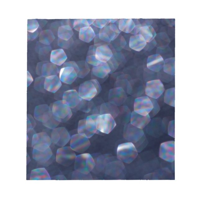 Bloc De Notas Blue Sparkle Bokeh Lights (Frente)