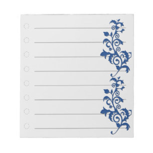 Bloc de notas Blue Swirl