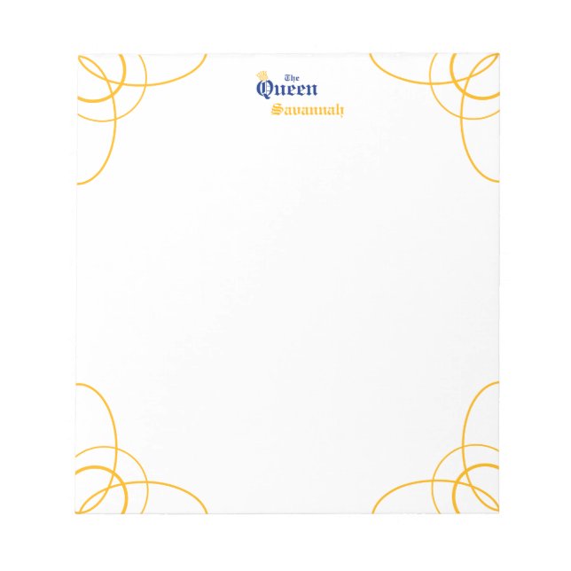Bloc De Notas Blue The Queen Notepad (Frente)